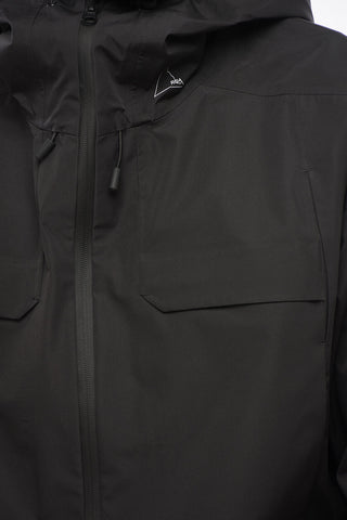 Giacca a Vento in Nylon Multitasca con Cappuccio