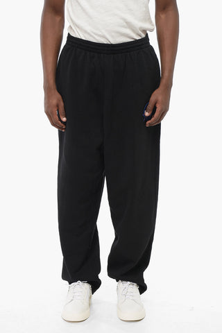 Fleeced Cotton NASA Sweatpants with Embroidered Patch
