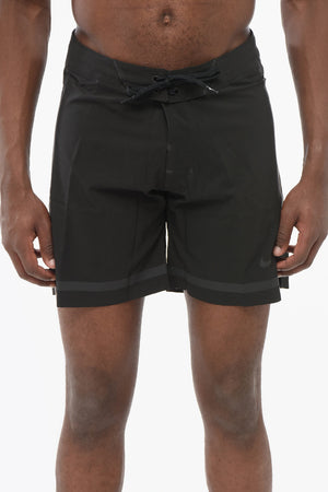 SWIM ENGINEERED Costume da Bagno Boxer in Tinta Unita con Tasca Posteriore