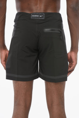 SWIM ENGINEERED Costume da Bagno Boxer in Tinta Unita con Tasca Posteriore