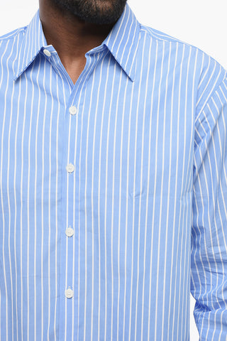 Striped Poplin Cotton Shirt