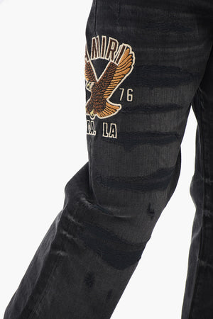 Regular-Fit Jeans VARSITY EAGLE with 22 cm Embroidery