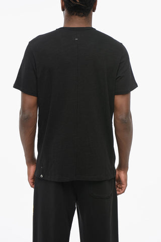 T-Shirt Girocollo in Cotone Monocromo