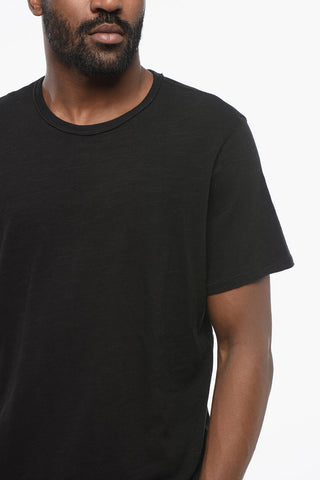 T-Shirt Girocollo in Cotone Monocromo