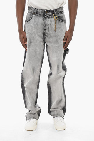 Delavè JOHN Denims with Fringed Hem 23cm