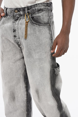 Delavè JOHN Denims with Fringed Hem 23cm