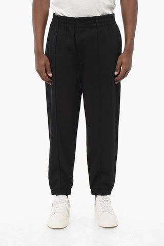 EMPORIO Front Pleated 4-Pocketed Pants with Cuffs