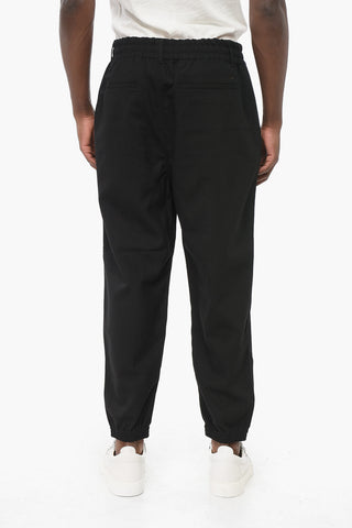 EMPORIO Front Pleated 4-Pocketed Pants with Cuffs