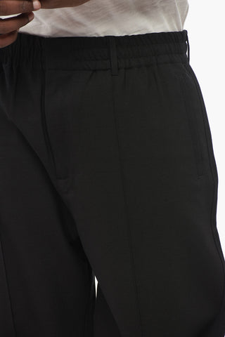 EMPORIO Front Pleated 4-Pocketed Pants with Cuffs