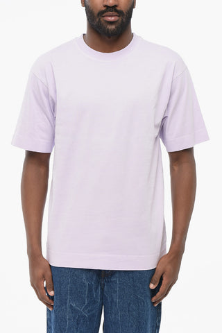T-Shirt Girocollo in Cotone Monocromo