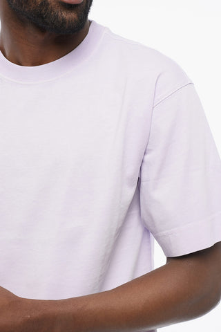 T-Shirt Girocollo in Cotone Monocromo