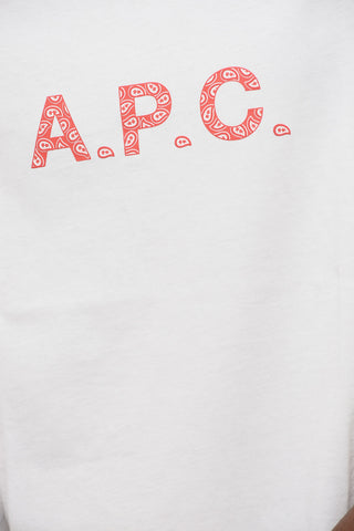 Solid Color Crew-neck T-Shirt with Contrasting Logo