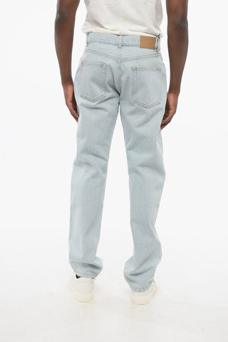 Jeans straight-leg SAINT HONORE with front print 22cm