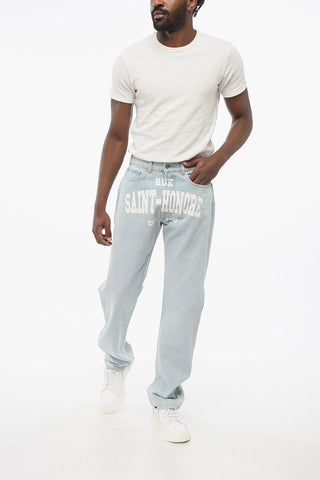 Jeans straight-leg SAINT HONORE with front print 22cm