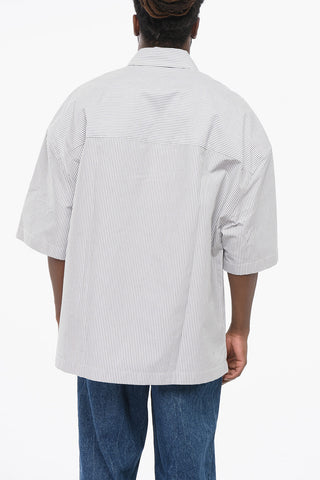 Awning Striped Cotton Shirt with Spread Collar