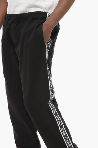 JEANS COUTURE Cotton Sweatpants with Side Logoed Bands