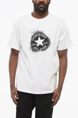 ALL STAR CHUCK TAYLOR T-Shirt mit Rundhalsausschnitt aus Baumwolle und kontrastierendem Logoprint