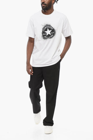 ALL STAR CHUCK TAYLOR T-Shirt mit Rundhalsausschnitt aus Baumwolle und kontrastierendem Logoprint