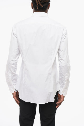 Spread Collar Poplin Cotton Shirt