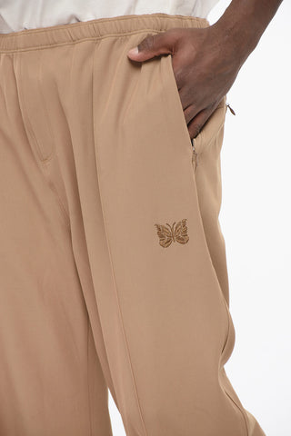 Solid Color Straight Leg Pants with Elastic Waistband
