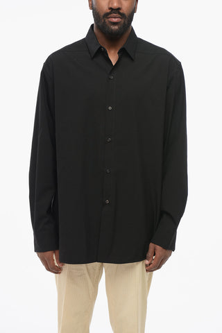 Standard Collar Popeline Cotton Oversized Shirt