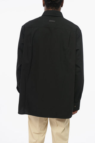 Standard Collar Popeline Cotton Oversized Shirt