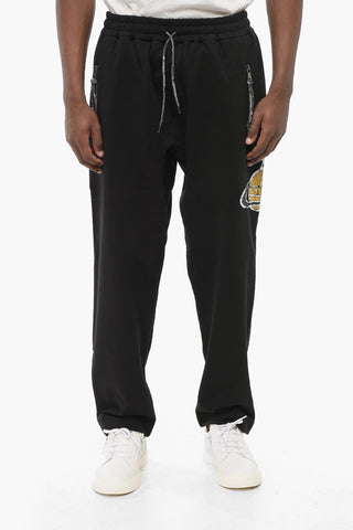 Joggers TIME MACHINE in Cotone Garzato con Logo Stampato