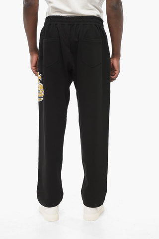 Joggers TIME MACHINE in Cotone Garzato con Logo Stampato
