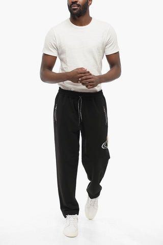 Joggers TIME MACHINE in Cotone Garzato con Logo Stampato