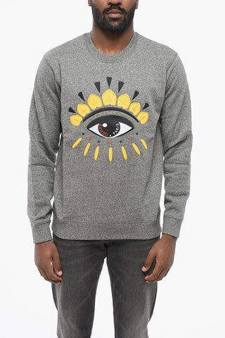 Front Embroidered EYE CLASSIC Crew Neck Sweatshirt