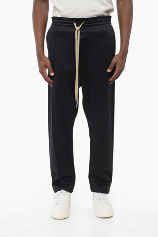 Joggers in Neoprene con Pince Frontale