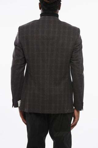 Virgin Wool Blazer with Flap Pockets