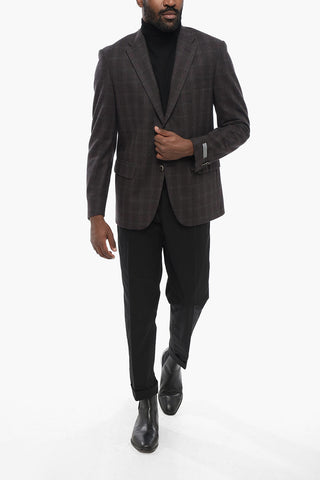 Virgin Wool Blazer with Flap Pockets