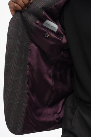 Virgin Wool Blazer with Flap Pockets