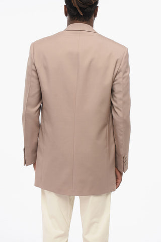 Mohair Blend Blazer with Shawl Lapel