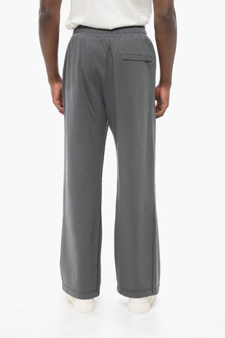 Joggers Wide Leg in Cotone Garzato