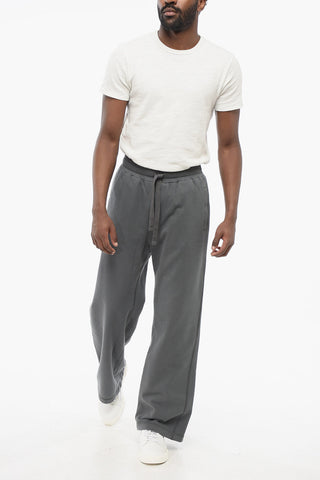 Joggers Wide Leg in Cotone Garzato