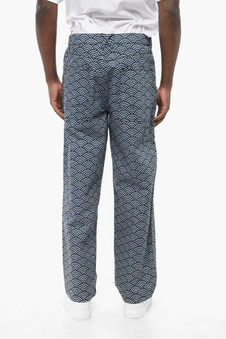5-Pocket SEIGAIHA Pants with Rainbow Motif