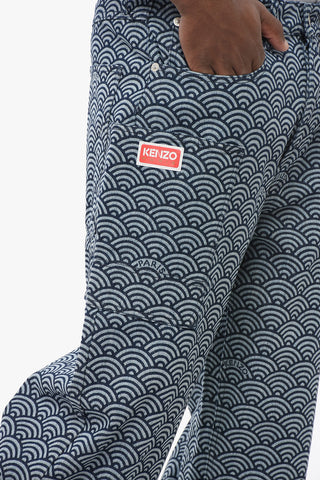 5-Pocket SEIGAIHA Pants with Rainbow Motif
