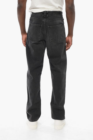 Regular Fit MARK Stone Washed Denims with Chain 23cm