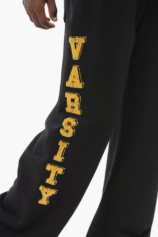 Joggers VARSITY con Stampe Floccate e Coulisse alla Caviglia