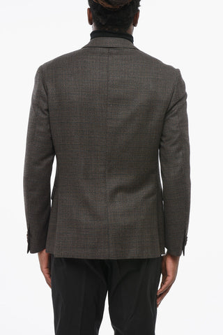 Blazer in Lana Vergine con Tasche ad Aletta