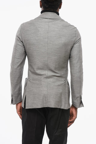 ID Virgin Wool Unlined Blazer with Removable Chest Piece