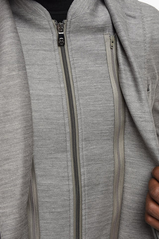 ID Virgin Wool Unlined Blazer with Removable Chest Piece