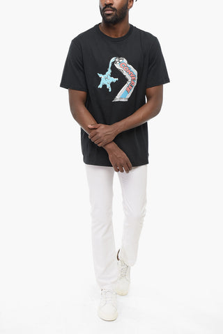 T-Shirt mit Rundhalsausschnitt Standard-Fit mit Frontprint