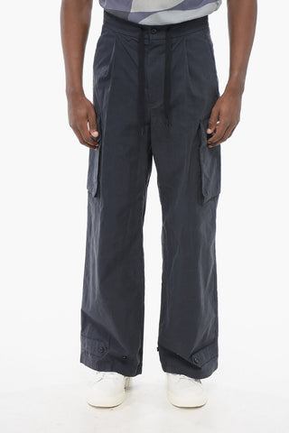 Pantaloni Cargo in Misto Cotone ad 1 Pince
