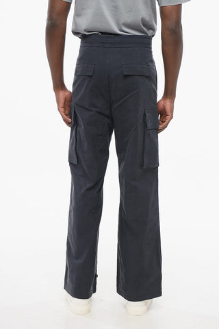 Pantaloni Cargo in Misto Cotone ad 1 Pince