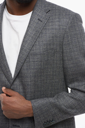 Blazer in Misto Lana con Tasca ad Aletta