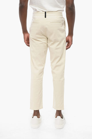 ICONS Single-pleated Stretch Cotton Chinos Pants