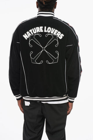 Embroidered NATURE LOVER Varsity Bomber